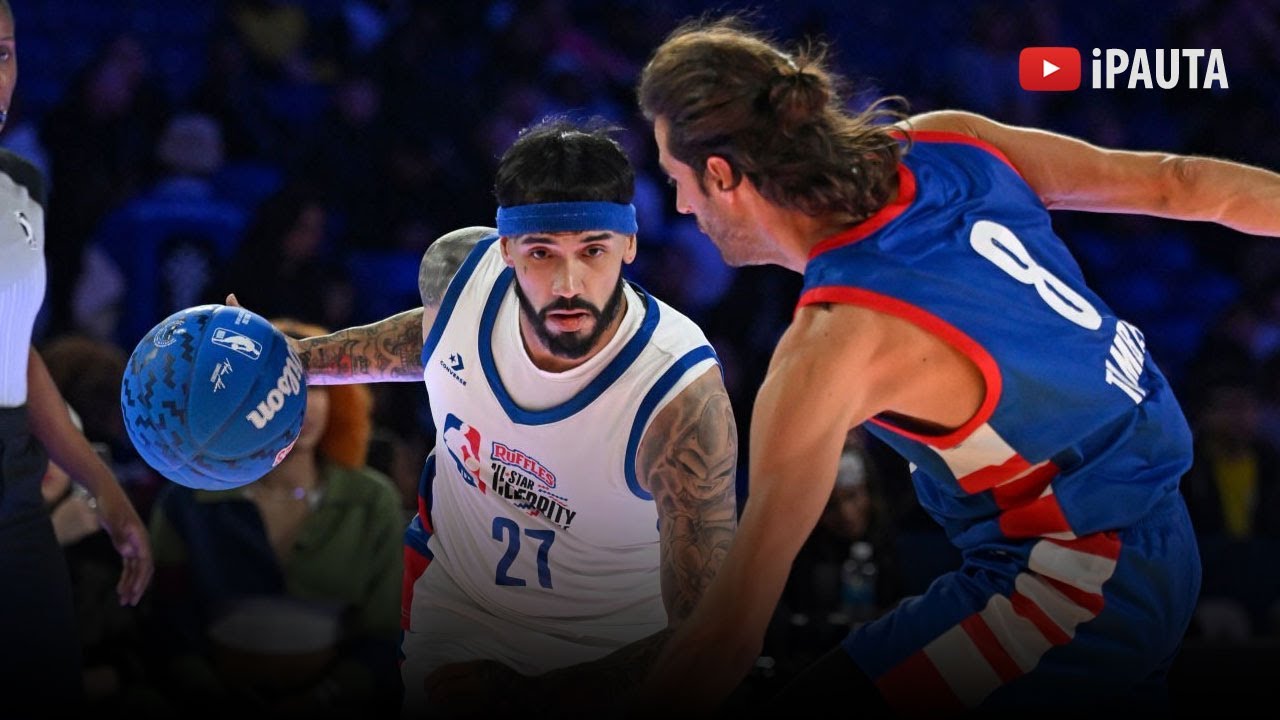 Anuel AA en el Juego de Celebridades de la NBA 2024