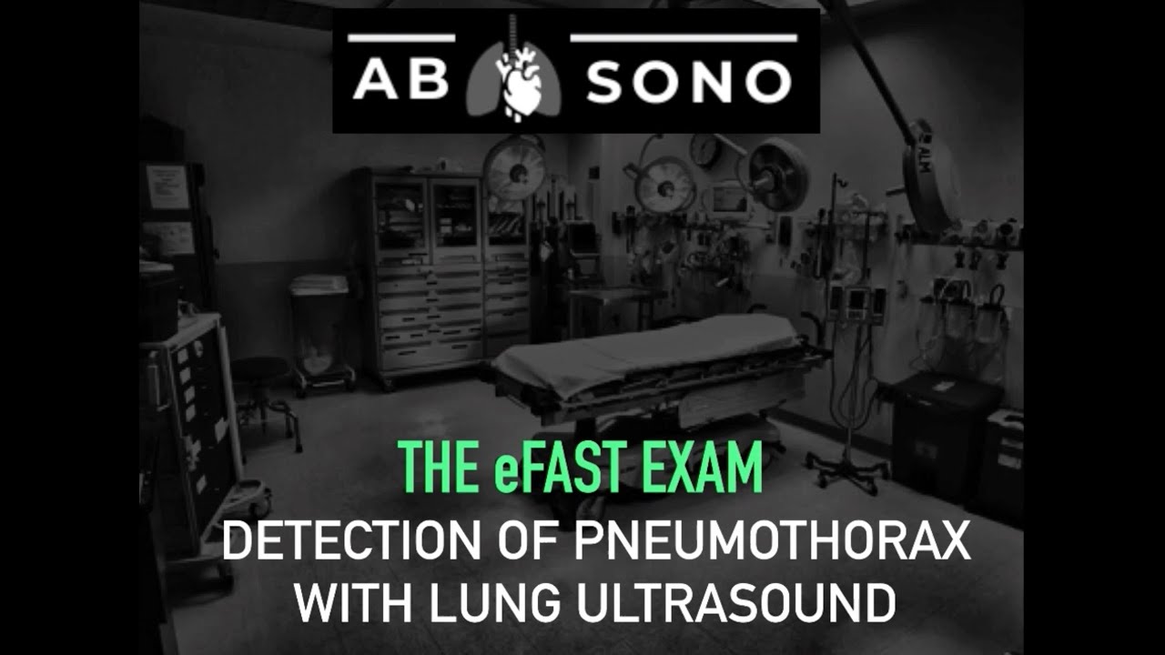 Detection of pneumothorax with lung ultrasound