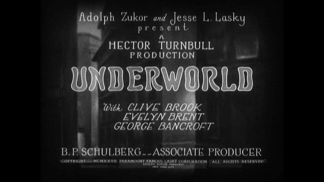 Underworld (von Sternberg, 1927) &mdash; 1080p