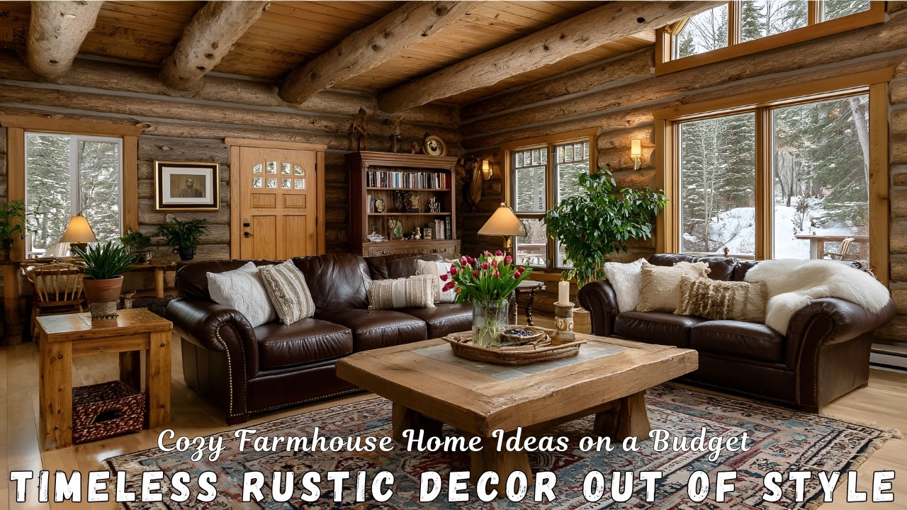 Timeless Rustic Decor That Never Goes Out of Style | Cozy Farmhouse Home Ideas on a Budget