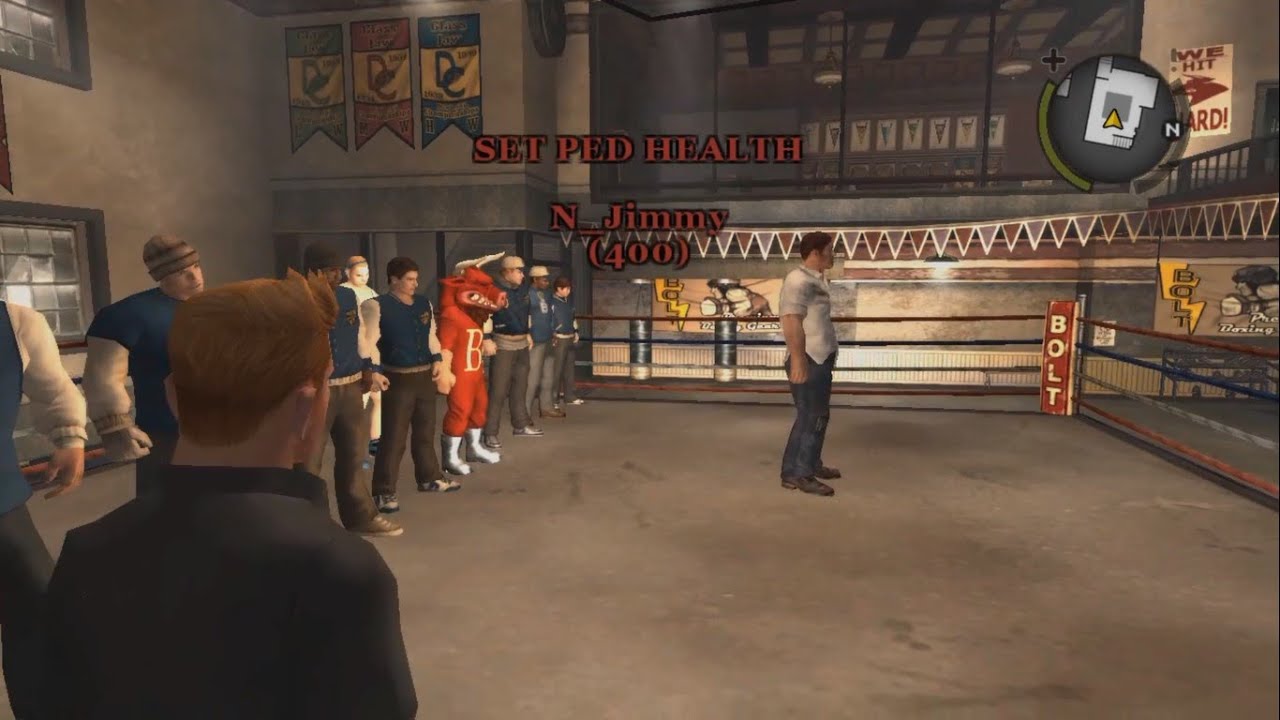 Bully SE: Russell (Semi-Boss Style) vs. Jocks (Boss Health/Style)