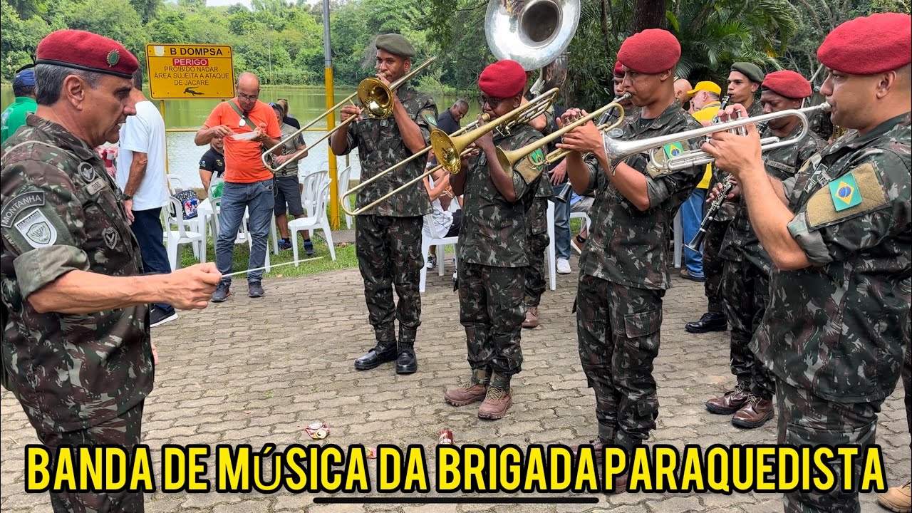 BANDA DE MÚSICA DA BRIGADA PARAQUEDISTA NO 53º ENCONTRO DE BAIUQUEIROS E AMIGOS DO BATALHÃO DOMPSA 🦅
