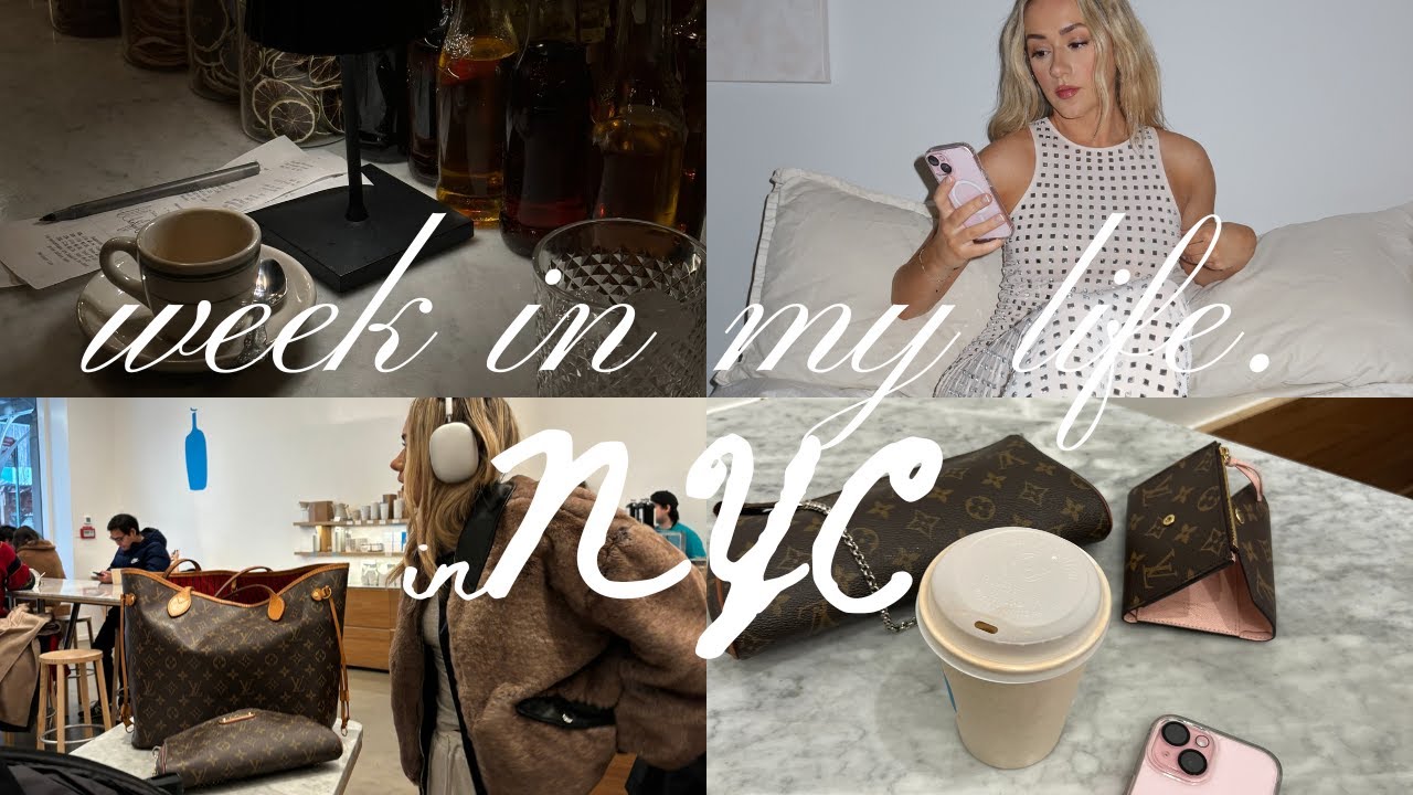 NYC week in my life vlog | being productive, 2024 vision boarding