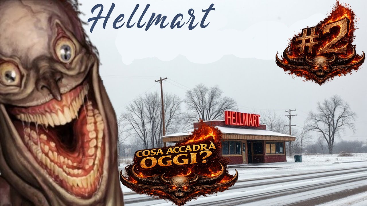NUOVO GIORNO AL SUPERMERCATO [HELLMART EP. 2]...!comandi  - !youtube - !social - !discord