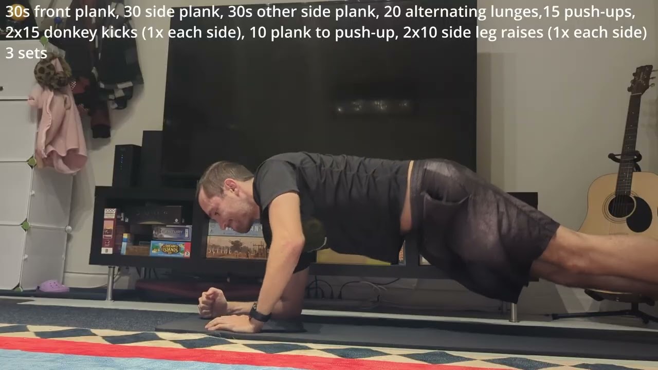 Runners core & glutes exercises routine d'exercices de gainage & fessiers pour coureurs