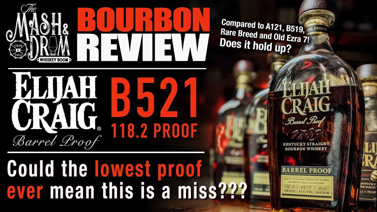 Elijah Craig B521 Review! 118.2 Proof?! Does the lowest proof ever mean this is a miss?