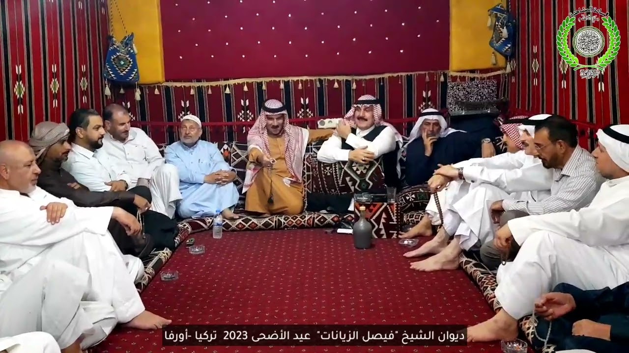جلسة لأبناء قبيلة المشاهدة في ديوان الشيخ 