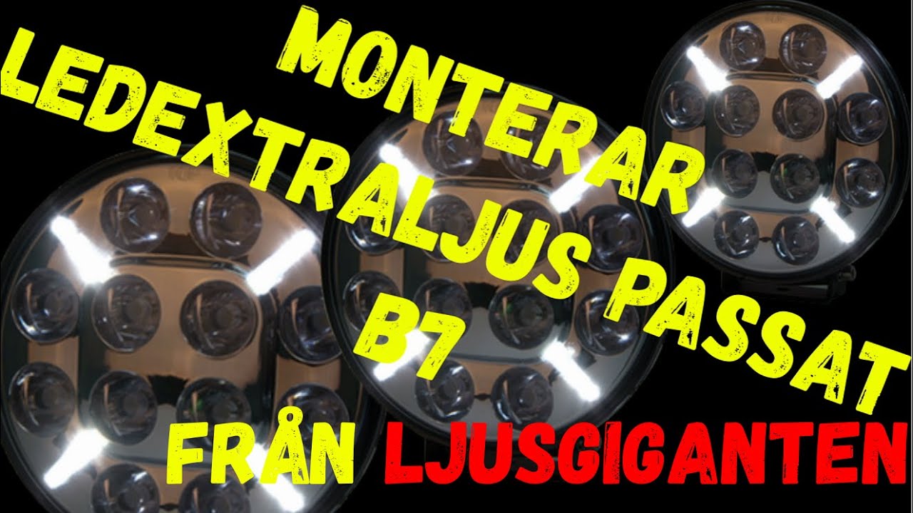 MONTERAR SEEKER 9TUM 120W X3 PÅ EN PASSAT B7 GER ÄVEN BORT KLIBBOR SE I FILMEN!
