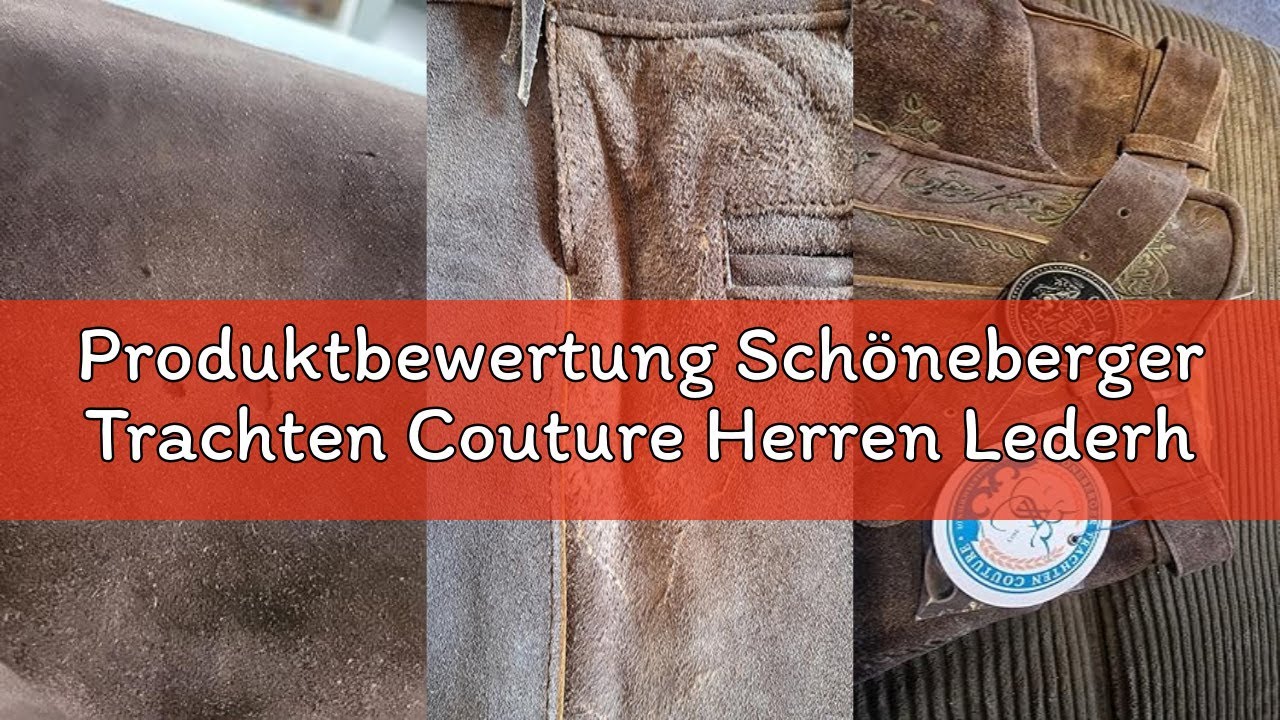 Produktbewertung Schöneberger Trachten Couture Herren Lederhose kurz mit Trachtengürtel – Traditione
