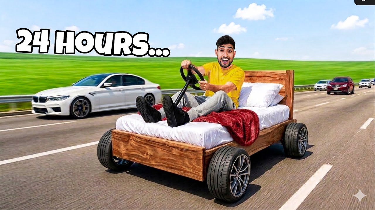 World&rsquo;s Craziest Bed Car &ndash; 24 Hour Challenge
