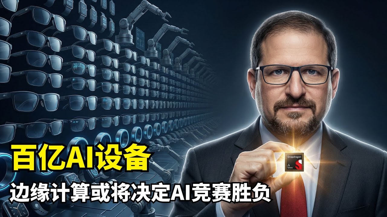 【商业】边缘计算决定AI终局 | 高通CEO Cristiano Amon | 本地推理 | 智能眼镜 | 骁龙芯片 | 工业转型 | 算力重构 | 数字化转型 | 芯片革命 | 科技前沿趋势