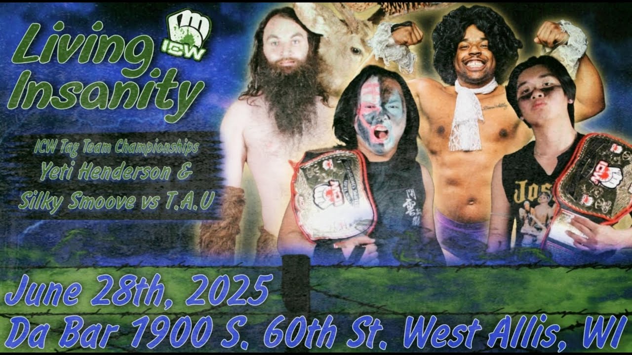 ICW Living Insanity - ICW Tag Team Champions TAU vs Silky and Yeti