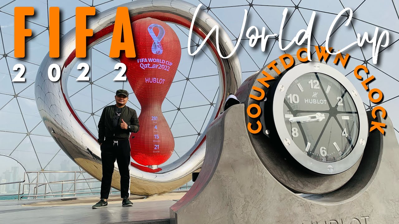 FIFA WORLD CUP 2022 COUNTDOWN CLOCK IN DOHA, QATAR