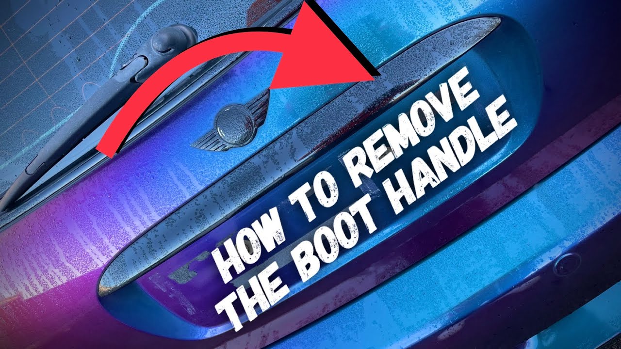 Mini R50 R53 Boot Trunk Handle Removal Replace