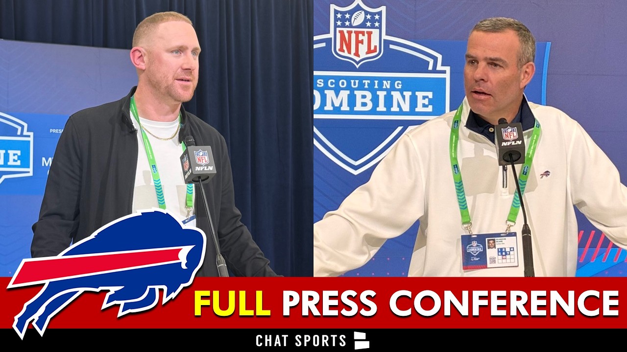 Joe Brady & Brandon Beane Press Conference From NFL Combine Ft. HUGE Bills Roster Move