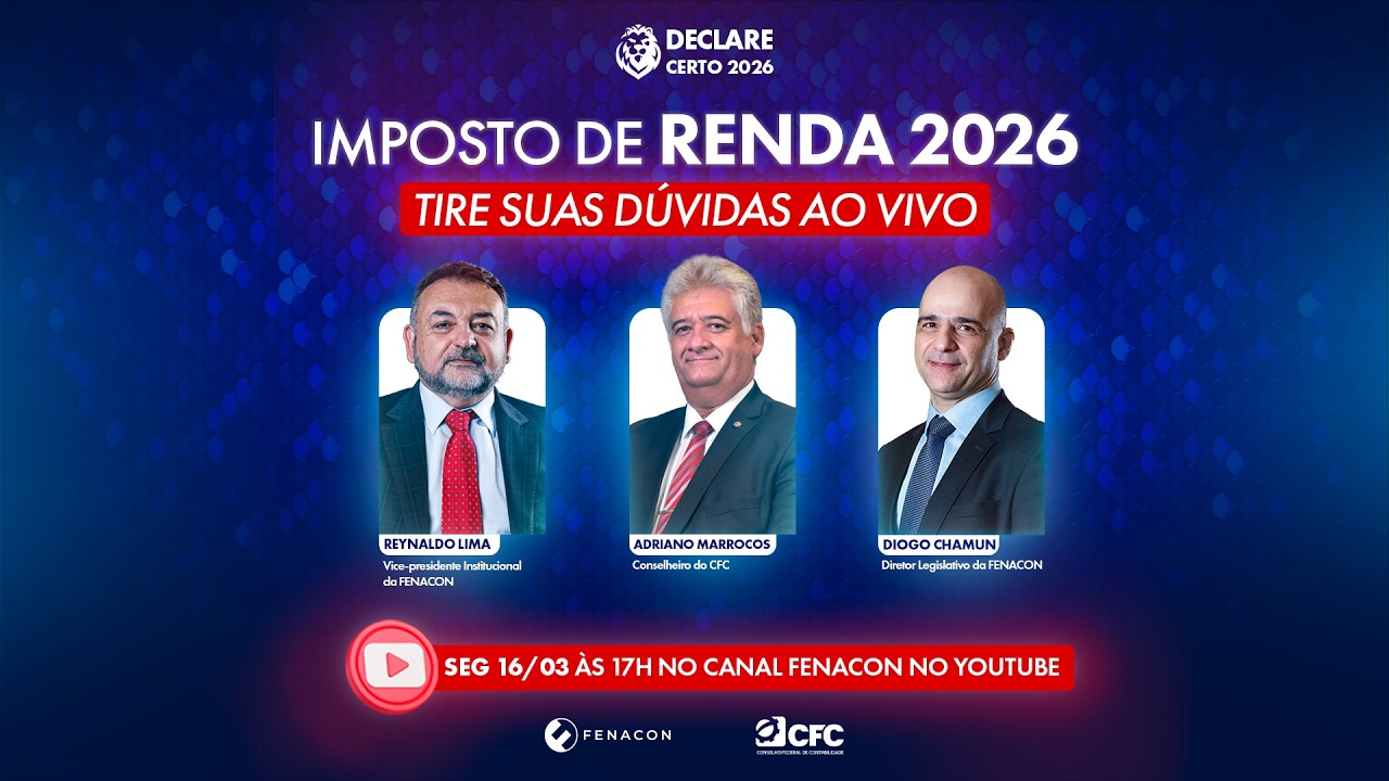 IRPF 2026: FENACON e CFC esclarecem novas regras