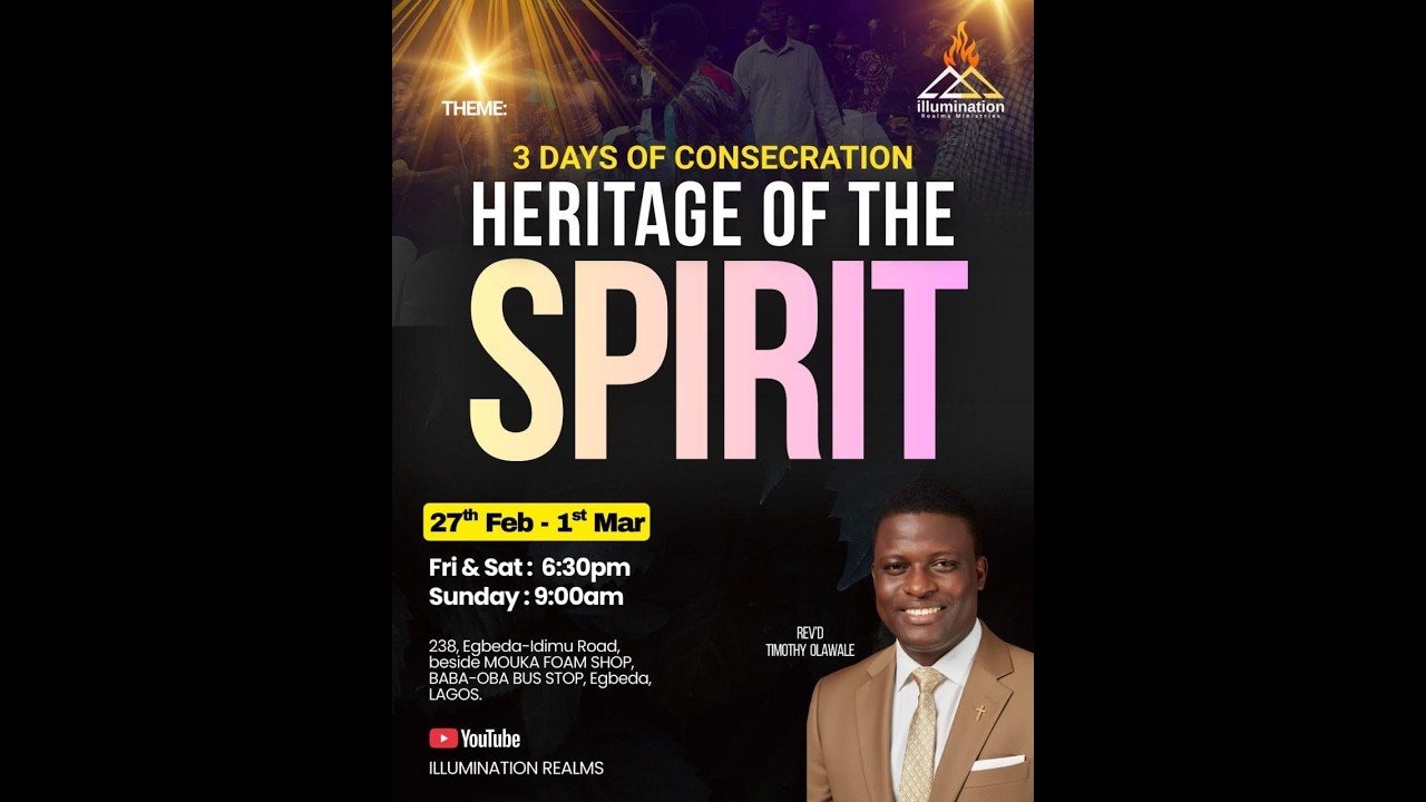 3 DAYS OF CONCENTRATION DAY 1| REV'D TIMOTHY OLAWALE | 27TH FEBRUARY 2026