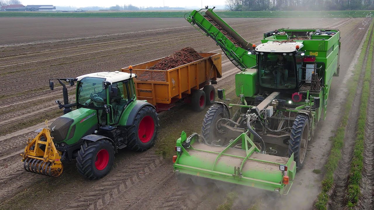 Wortels rooien | Harvesting carrots | Möhren roden | AVR Puma | Modern Agricultural Machines