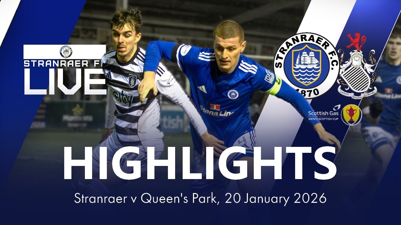 Highlights | Stranraer 1-1 Queen's Park (6-5 pens), 20 January 2026