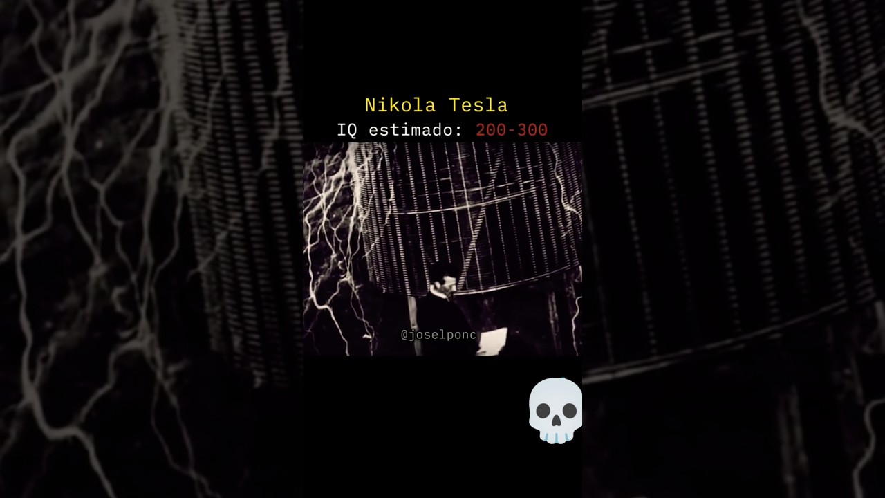 Nikola tesla iQ 😯 #nikolatesla #topscience #scientists #iqtest