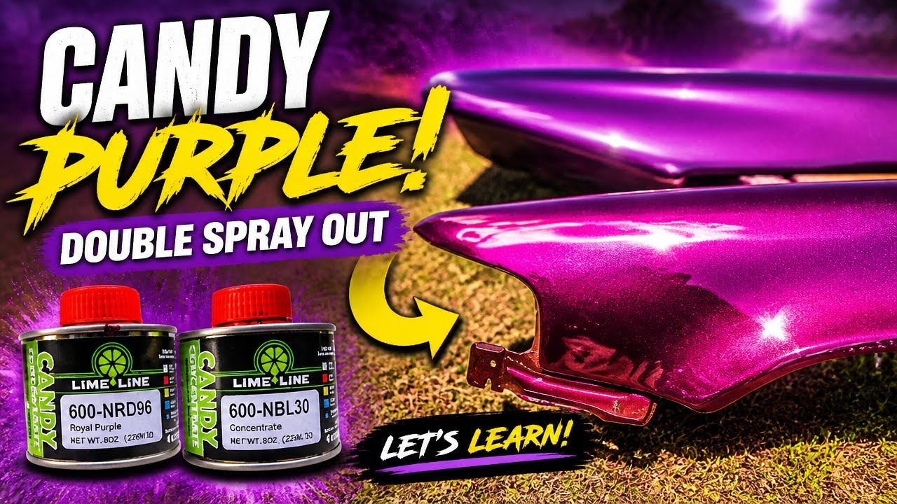 CANDY PURPLE RUSTOLEUM PAINT JOB DOUBLE SPRAY OUT LETS LEARN TOGETHER