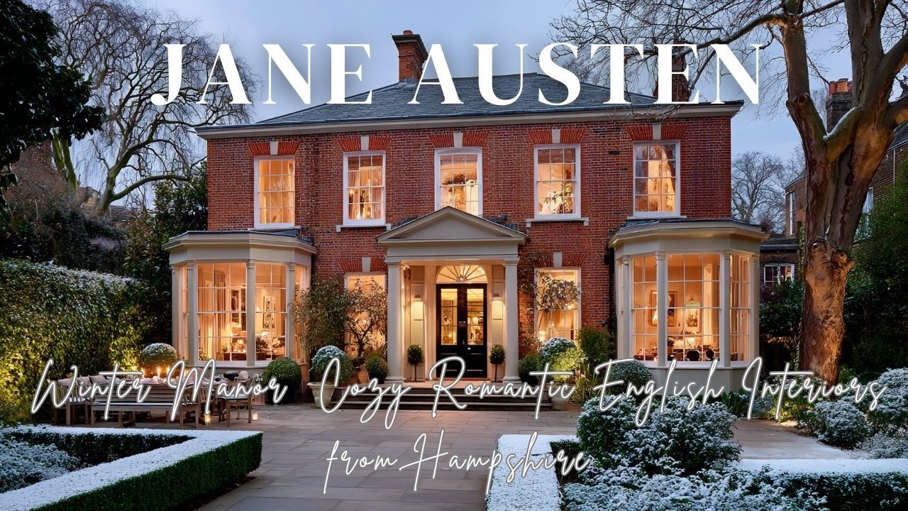 Jane Austen Inspired Winter Manor  Cozy Romantic English Interiors from Hampshire