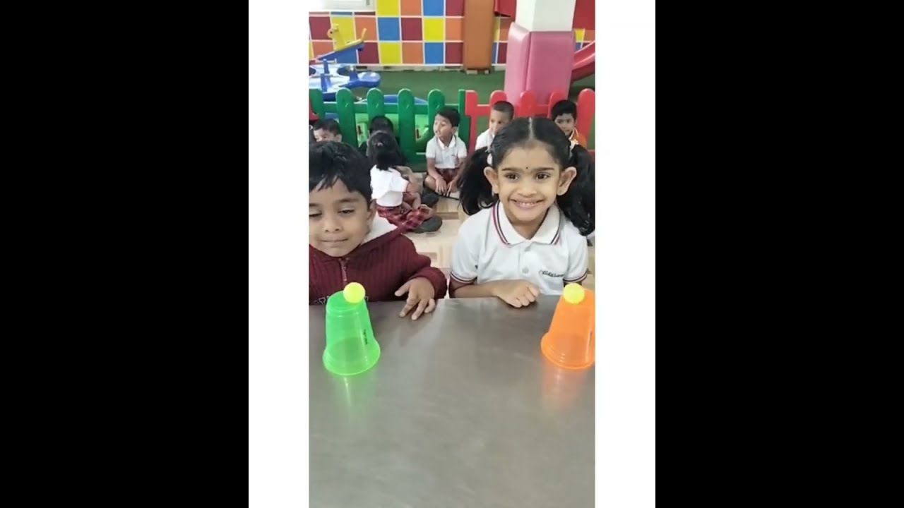 Class: PP - I, Group Game: Blowing  Ball Challenge.