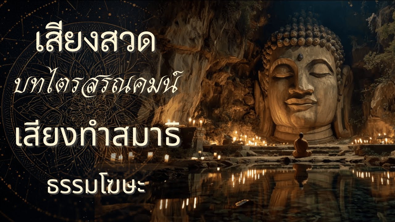 เสียงสวด บทไตรสรณคมน์– (Tisaraṇa-gamana) (เสียงทำสมาธิ) Meditation Sound [ธรรมโฆษะ] [Dharma Ghosa]