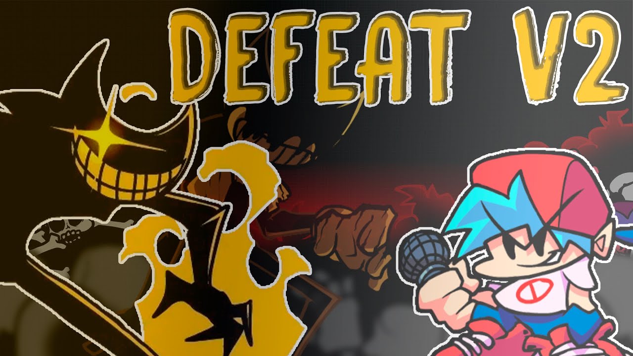 Ink | Defeat V2 But Nightmare Bendy Sings It (FNF COVER)