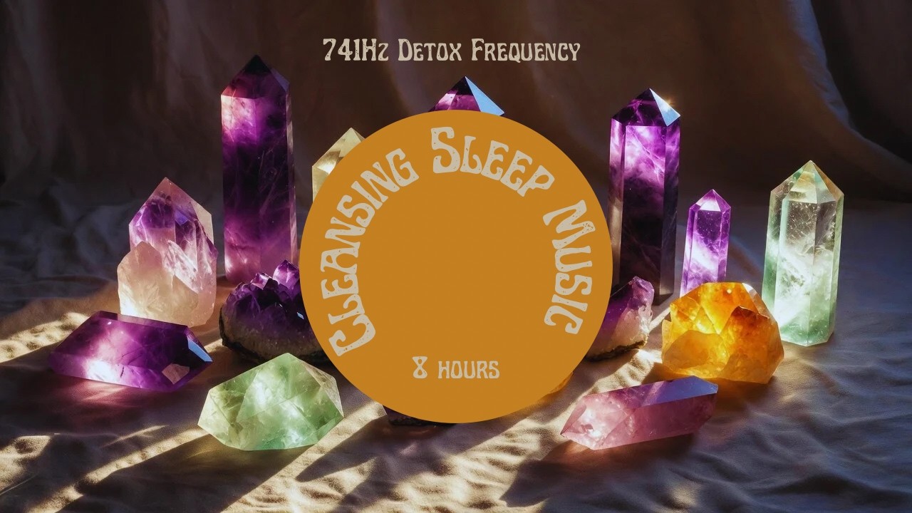 741Hz Detox Frequency | 8 Hours | Cleansing Sleep Music