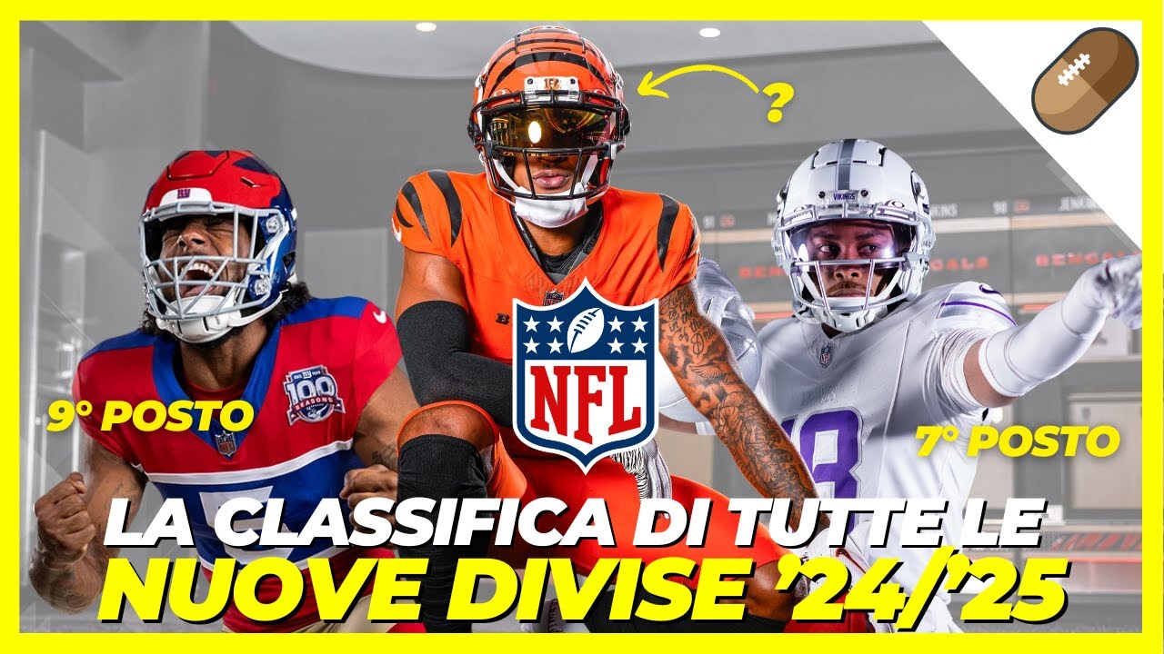 Tutte le nuove divise NFL 2024/2025