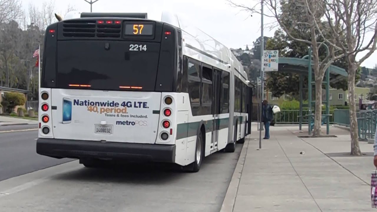 AC TRANSIT New Flyer XD60 Xcelsior 2214 On route 57 at Eastmount Transit Center