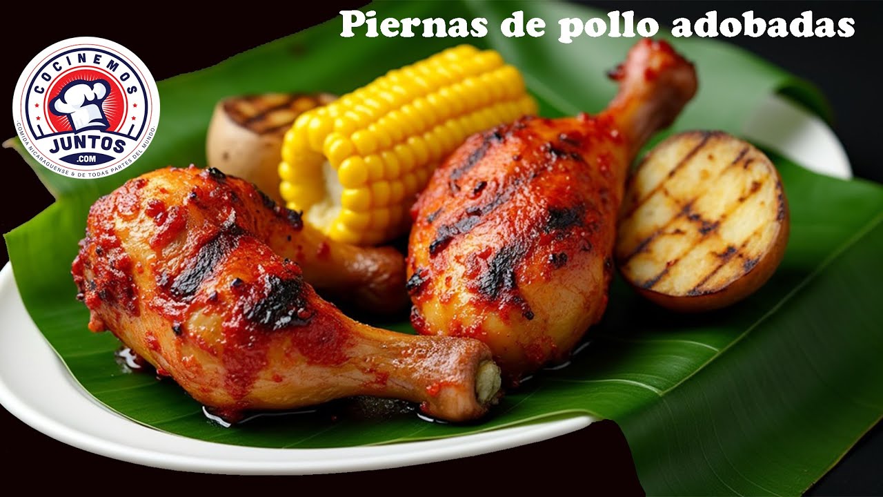 Piernas de pollo adobadas/ Recetas Cocinemosjuntos
