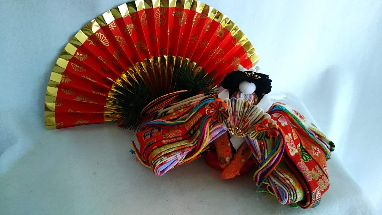 つまみ細工　十二単衣のお雛様の作り方【その５　袖を作る編】