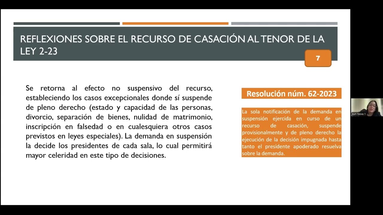 TALLER NACIONAL: LEY DE CASACIÓN | DE LA TEORÍA A LA PRÁCTICA