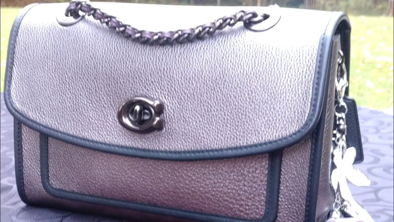 Coach Metallic Graphite Parker