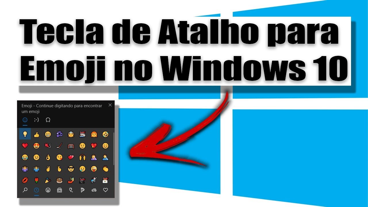 💡 Dica - Como Usar a Tecla de Atalho para Emoji no Windows 10