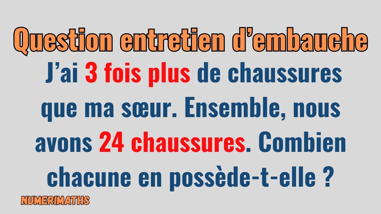 📚 Question entretien d'embauche : Évitez le piège des 8 chaussures ! 😲