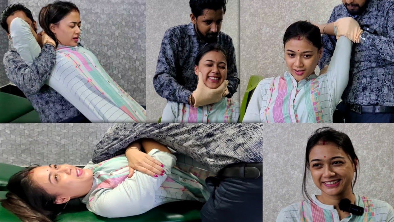 Body Pain Lower Back pain relief in 10 minutes by chiropractic treatment #chiropractor 7099720248