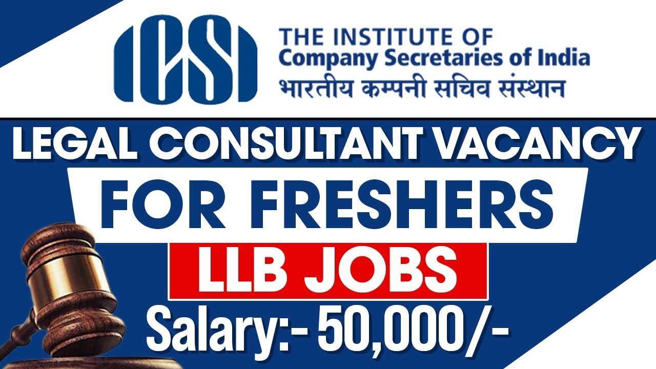 Legal Consultant Vacancy for Freshers | LLB Jobs | Salary:- 50,000 | @LAWVACANCY 