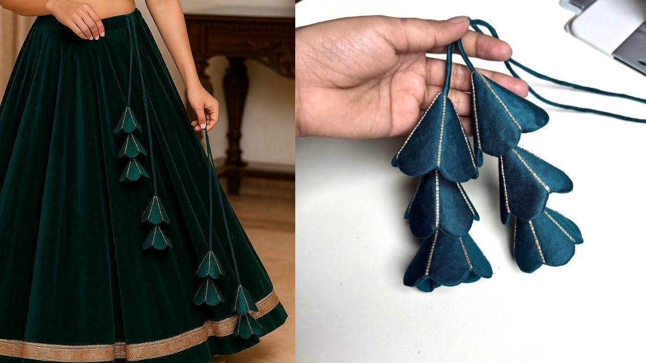 Amazing: Lehanga Latkan How to make | Kapde ke latkan | Latkan Design