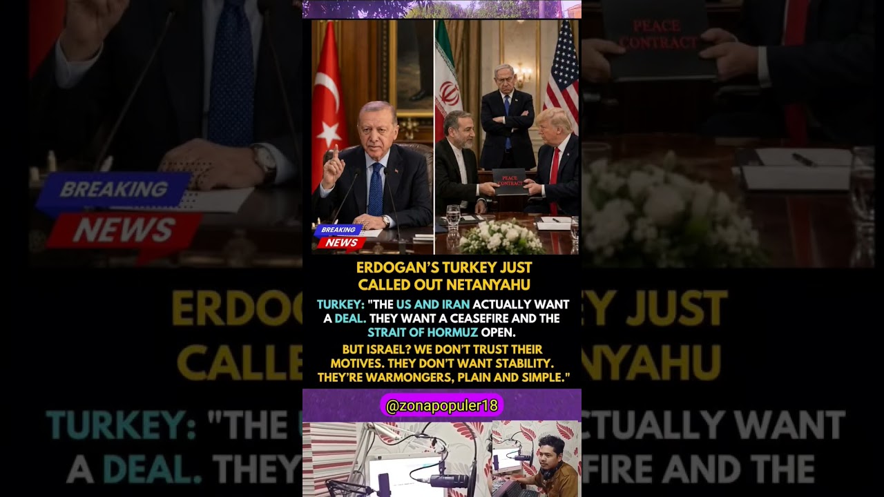 Turkey Accuses Israel of Blocking Peace Between US and Iran #breakingnews #usa #middleeast #shorrts
