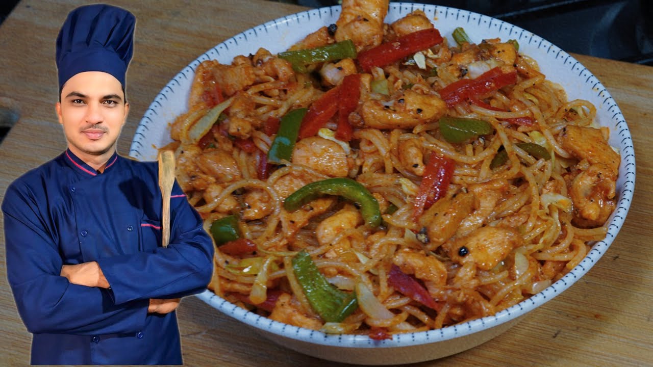 Restaurant style chicken Chow Mein Recipe By Chef M Afzal|