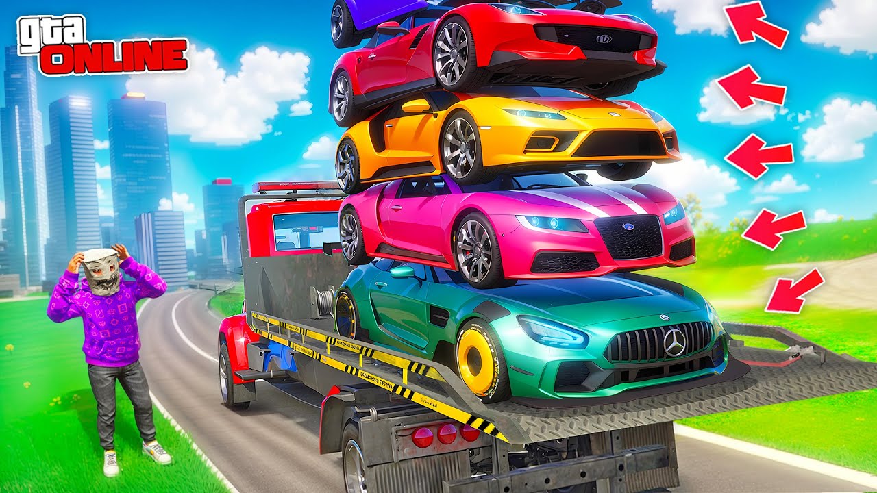 УГНАЛ 5 ТАЧЕК НА 5 ИСПЫТАНИЙ ЗА 1 МИНУТУ В GTA 5! БИТВА ЭВАКУАТОРОВ В ГТА 5 ОНЛАЙН | НАШЕЛ 5 ТАЧЕК
