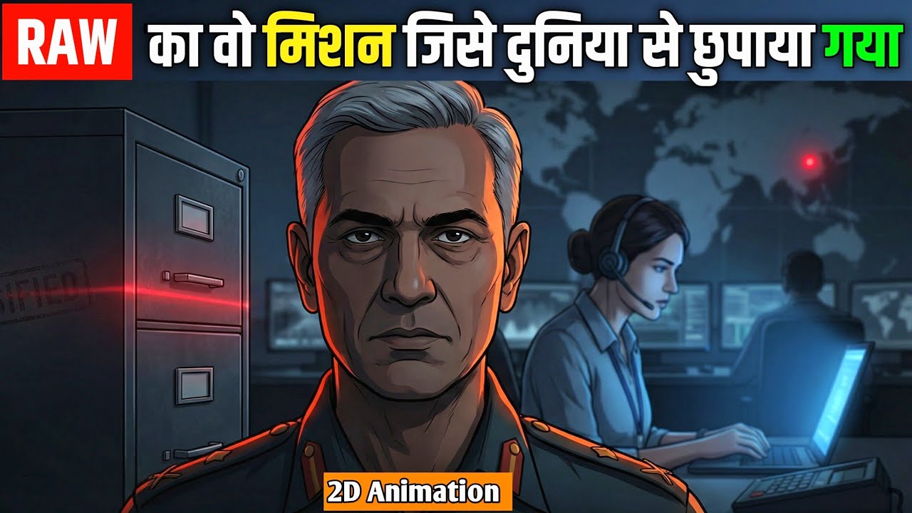 RAW Ka Wo Mission Jo 10 Saal Tak Secret Raha | Real Story | 2D Animation Documentary”