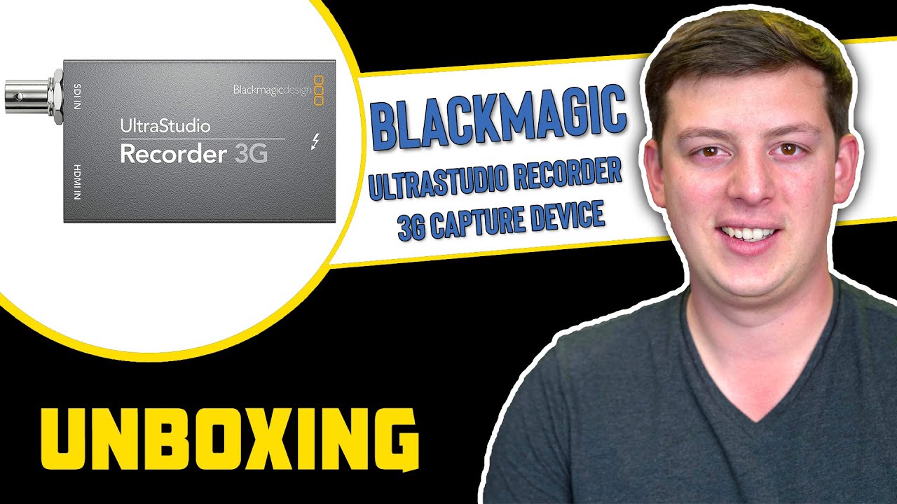 BlackMagic Ultrastudio Recorder 3G Capture Device Unboxing | Hacking Hollywood