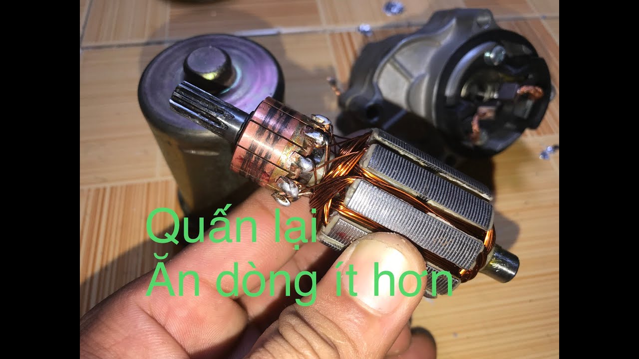 [DiY] Củ đề xe máy được quấn lại. Dùng rất nhẹ điện | HoangHuy Diy
