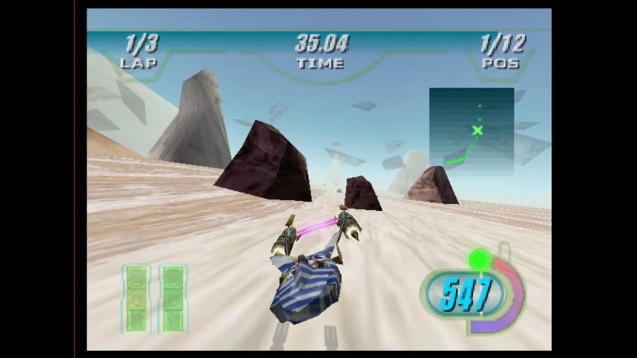 Star Wars Episode 1 Racer Gameplay 1: Boonta Training Course