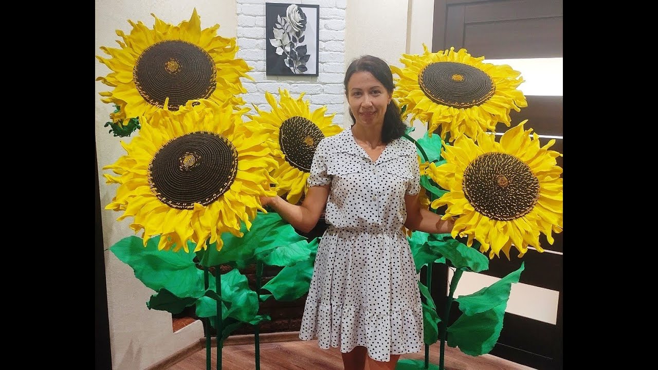 DIY. Реалистичный способ создания ПОДСОЛНУХОВ из фоамирана / SUNFLOWERS from foamiran