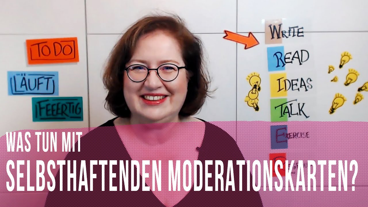 Ideen für den Einsatz von eStatics oder selbsthaftenden Moderationskarten